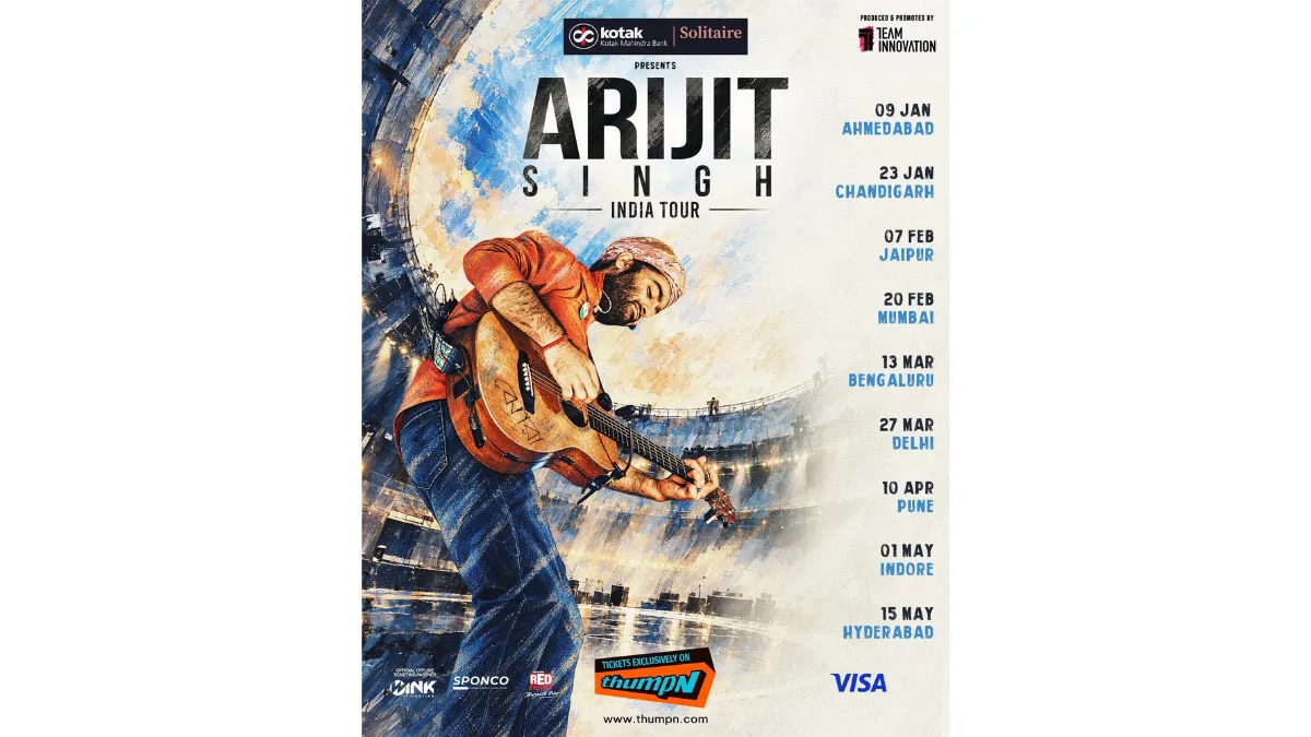Arijit Singh Announces First India Tour Post-Playback Retirement, Celebrates 20 Years With 9-City Concerts in 2027